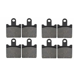 2 Kit plaquettes frein Kawasaki ZX-6R 600  Av Ga et Av Dr Nc - EBC FA417/4HH - Raven 101-249