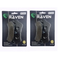 2 Kit plaquettes frein Honda XLV 1000 Varadero  Av Ga et Av Dr 06455-MBT-D53 - EBC FA388 HH - Raven 101-257