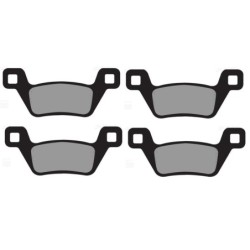 2 Kit plaquettes frein Kymco UXV 700 i Turf Av Ga et Av Dr Nc - EBC FA600TT - Raven 101-316