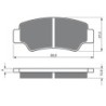 2 Kit plaquettes frein Cf-moto Snyper 500  Av Ga et Av Dr Nc - EBC FA747 - Raven 101-390