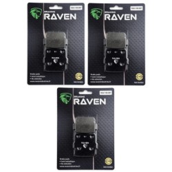 3 Kit plaquettes frein Yamaha YFM Raptor 350  Av G, Av D et Ar Nc - EBC FA84 - Raven 102-007