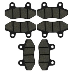 3 Kit plaquettes frein Italjet Bazooka 650  Av G, Av D et Ar Nc - EBC FA86 - Raven 102-011