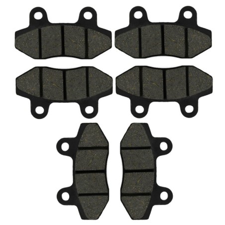 3 Kit plaquettes frein Italjet Bazooka 650  Av G, Av D et Ar Nc - EBC FA86 - Raven 102-011