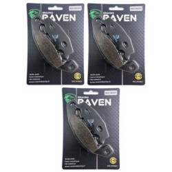 3 Kit plaquettes frein Kawasaki ZX 1000  Av G, Av D et Ar 43082-1189 - EBC FA129 - Raven 102-013