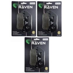 3 Kit plaquettes frein Triumph Adventurer 900  Av G, Av D et Ar T2020077 - EBC FA196/226 - Raven 102-014