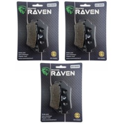 3 Kit plaquettes frein Gas-Gas Wild 50 HP Av G, Av D et Ar Nc - EBC FA181 - Raven 102-031
