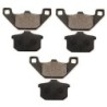 3 Kit plaquettes frein Kawasaki GPZ 900 R Av G, Av D et Ar 43082-1080 - EBC FA85 - Raven 102-037
