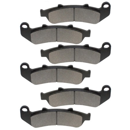 3 Kit plaquettes frein Honda CBR 1000 F  Av G, Av D et Ar 06455-MZ2-405 06435-MAT-006 - EBC FA189 - Raven 102-055