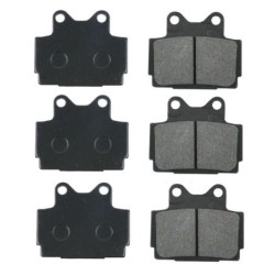 3 Kit plaquettes frein Yamaha RZ 350  Av G, Av D et Ar 1KT-W0046-52 - EBC FA104 - Raven 102-067