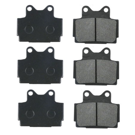 3 Kit plaquettes frein Yamaha RZ 350  Av G, Av D et Ar 1KT-W0046-52 - EBC FA104 - Raven 102-067