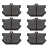 3 Kit plaquettes frein Yamaha XS 1100  Av G, Av D et Ar JU4-W0046-01 - EBC FA34 - Raven 102-082