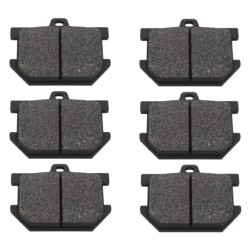 3 Kit plaquettes frein Yamaha XS 750  Av G, Av D et Ar 2M0-W0046-00 - EBC FA34 - Raven 102-082