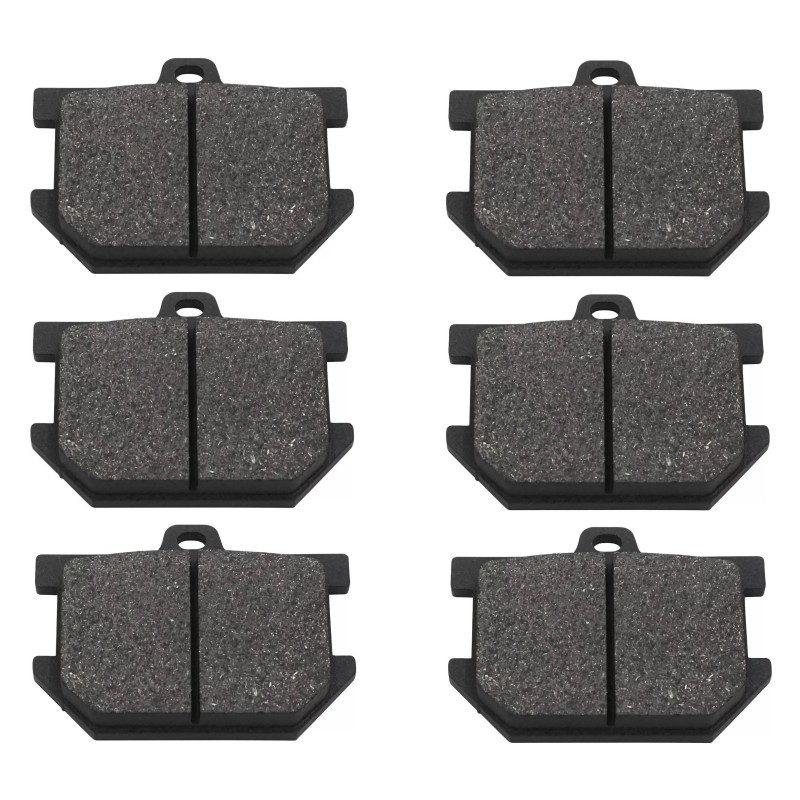 3 Kit plaquettes frein Yamaha XS 750  Av G, Av D et Ar 2M0-W0046-00 - EBC FA34 - Raven 102-082