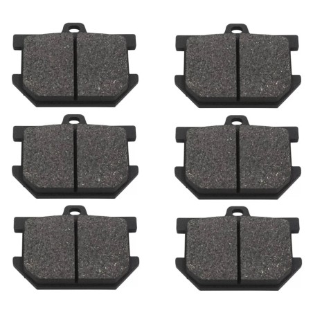 3 Kit plaquettes frein Yamaha XS 750  Av G, Av D et Ar 2M0-W0046-00 - EBC FA34 - Raven 102-082