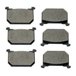 3 Kit plaquettes frein Kawasaki GPz 750 R1 Av G, Av D et Ar 43082-1021 - EBC FA66 - Raven 102-127