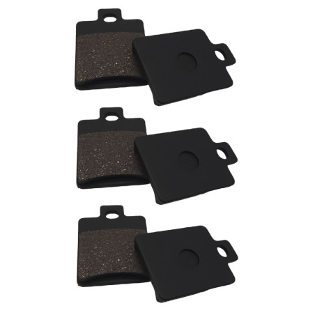 3 Kit plaquettes frein Adiva AD1 150 3 roue Av G, Av D et Ar Nc - EBC FA260 - Raven 102-137
