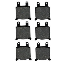 3 Kit plaquettes frein Cagiva Alazzurra 650  Av G, Av D et Ar Nc - EBC FA76 - Raven 102-184