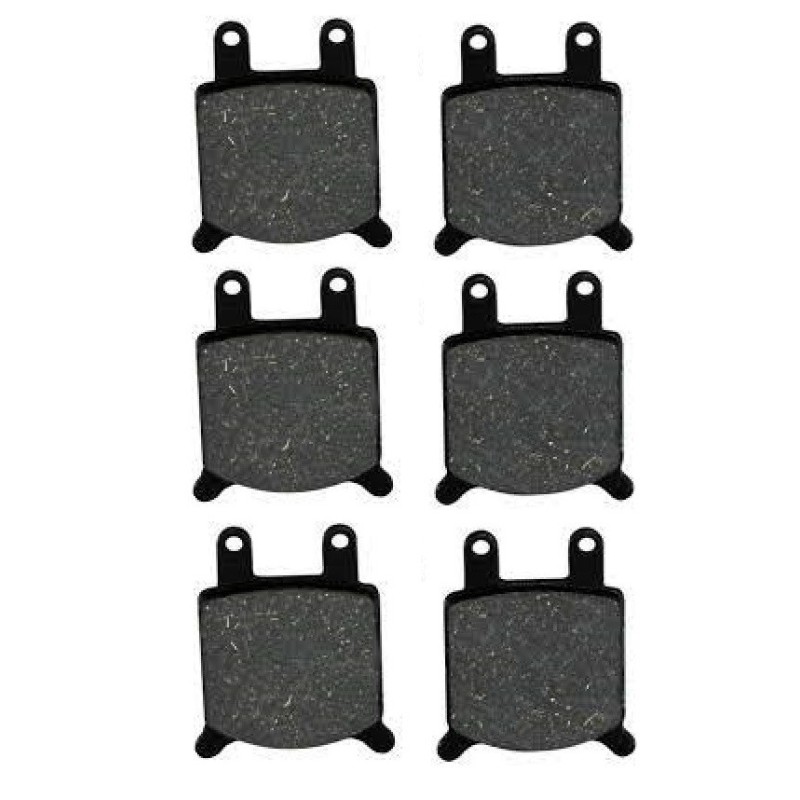 3 Kit plaquettes frein Cagiva Alazzurra 650  Av G, Av D et Ar Nc - EBC FA76 - Raven 102-184