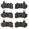 3 Kit plaquettes frein Harley-davidson Cvo Touring Road Glide FLTRXSE Av G, Av D et Ar 42897-08 - EBC FA409HH - Raven 102-271