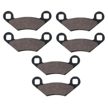 3 Kit plaquettes frein Polaris Scrambler 850  Av G, Av D et Ar 2203628 - EBC FA475 - Raven 102-300