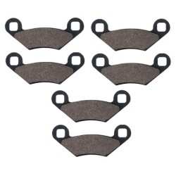 3 Kit plaquettes frein Polaris Sportsman 850  Av G, Av D et Ar 2204088 - EBC FA475 - Raven 102-300
