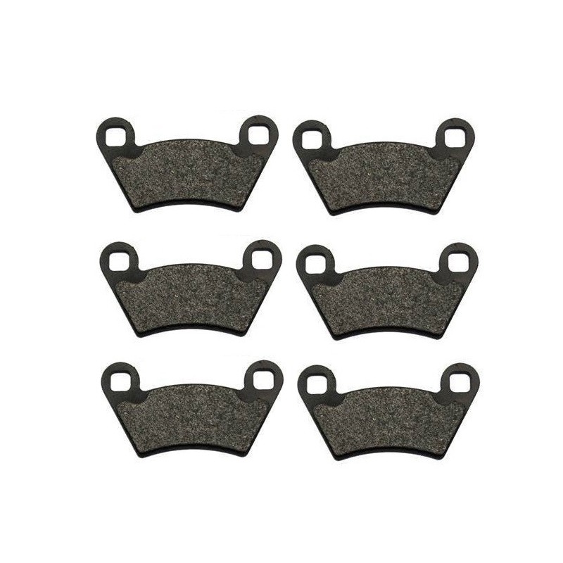 3 Kit plaquettes frein Polaris Ranger 400  Av G, Av D et Ar 1910672 - EBC FA354R - Raven 102-312