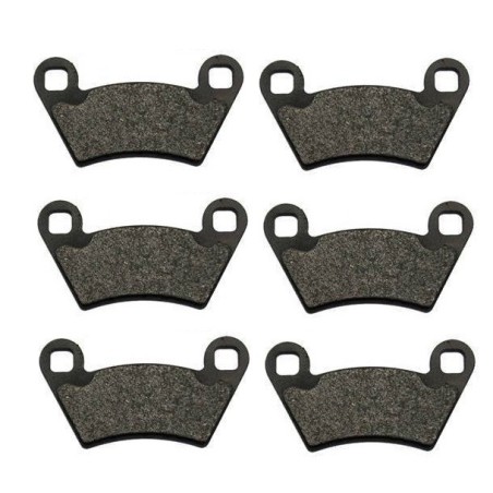 3 Kit plaquettes frein Polaris UTV 500  Av G, Av D et Ar 2202413 - EBC FA354R - Raven 102-312