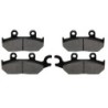 2 Kit plaquettes frein Yamaha YXE Wolverine 700  Av Ga et Av Dr 1XD-25805-10-00 , 1XD-25805-00-00 - EBC FA172 et FA642 - Raven 1