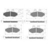 2 Kit plaquettes frein Piaggio X7 125 cc Evo ie Avant et Arrière 647079, Nc - EBC SFA418 et SFA353 - Raven 103-008