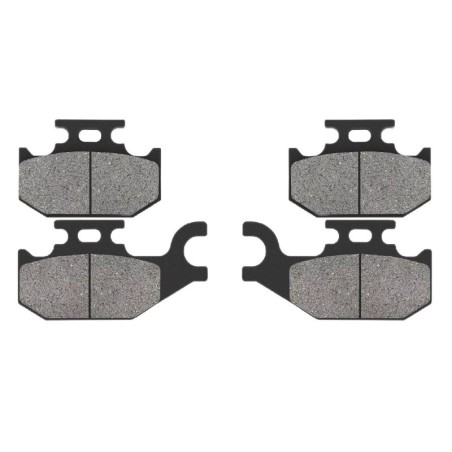 2 Kit plaquettes frein Suzuki LT-A 450 KingQuad  Av Ga et Av Dr 59100-31850, 69101-03820 59100-31860 - EBC FA414 et FA413 - Rave