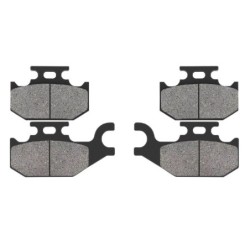 2 Kit plaquettes frein Suzuki LT-A 700 KingQuad  Av Ga et Av Dr 59100-31850, 69101-03820 - EBC FA414 et FA413 - Raven 103-011