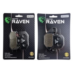 2 Kit plaquettes frein Kawasaki KDX 125R  Av G, Av D et Ar 001-047 - EBC FA702 et FA701 - Raven 103-025