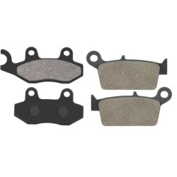 2 Kit plaquettes frein Kawasaki KLX 250  Av G, Av D et Ar 003-002 - EBC FA702 et FA701 - Raven 103-026