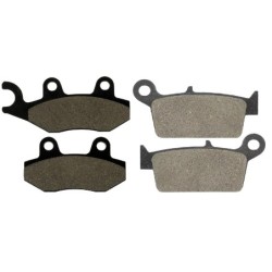 2 Kit plaquettes frein Kawasaki KLX 250  Av G, Av D et Ar 003-334 - EBC FA702 et FA701 - Raven 103-028
