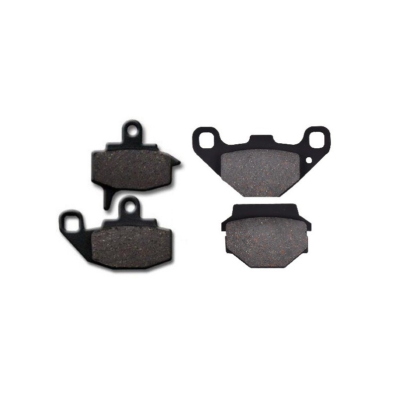 2 Kit plaquettes frein Kawasaki KX 125  Avant et Arrière 005-035 - EBC FA702 et FA701 - Raven 103-030