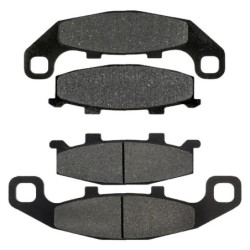 2 Kit plaquettes frein Kawasaki Ninja 250R  Av G, Av D et Ar 044-013 - EBC FA702 et FA701 - Raven 103-041