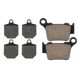 2 Kit plaquettes frein Husaberg FS 570 Supermoto Avant et Arrière 238-191 - EBC FA702 et FA701 - Raven 103-043