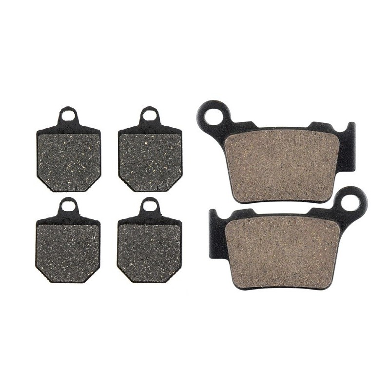 2 Kit plaquettes frein Husaberg FS 570 Supermoto Avant et Arrière 238-191 - EBC FA702 et FA701 - Raven 103-043