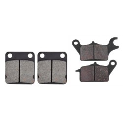 2 Kit plaquettes frein Kawasaki Z125  Av G, Av D et Ar 144-336 - EBC FA702 et FA701 - Raven 103-047