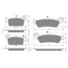 2 Kit plaquettes frein Kawasaki KX 450X  Av G, Av D et Ar 187-031 - EBC FA702 et FA701 - Raven 103-048