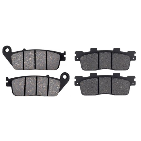 2 Kit plaquettes frein Kawasaki J300  Av G, Av D et Ar 302-022 - EBC FA702 et FA701 - Raven 103-050