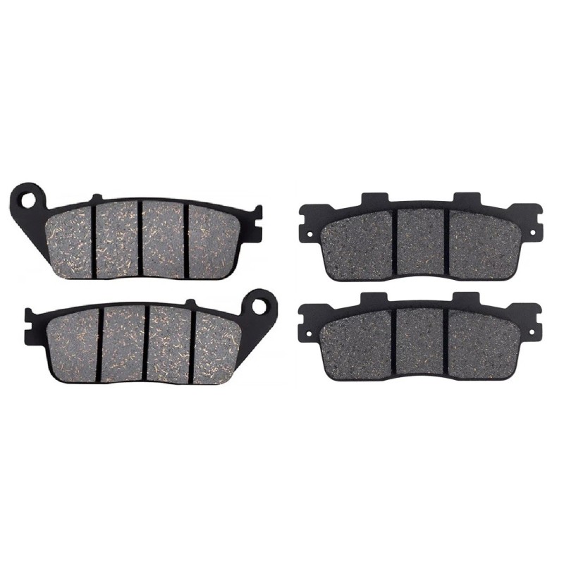 2 Kit plaquettes frein Kymco Super Dink 300 i Avant et Arrière 302-022 - EBC FA702 et FA701 - Raven 103-050