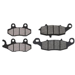 2 Kit plaquettes frein Kawasaki W800 Meguro K3  Av G, Av D et Ar 332-124 - EBC FA702 et FA701 - Raven 103-052