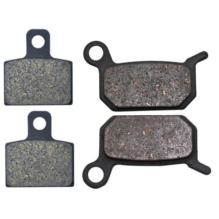 2 Kit plaquettes frein Husqvarna CR 50 Junior Senior Pro Avant et Arrière 173-190 - EBC FA351 et FA325 R - Raven 103-058