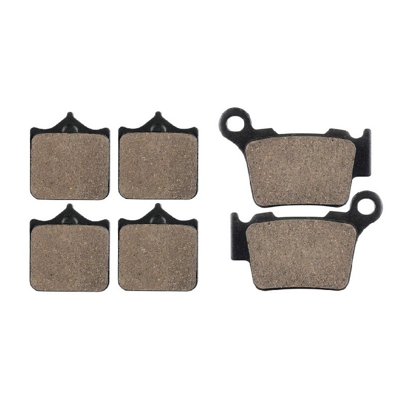 2 Kit plaquettes frein Husqvarna SM 530  Avant et Arrière 191-177 - EBC FA702 et FA701 - Raven 103-060