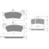 2 Kit plaquettes frein Ktm Duke 200  Avant et Arrière 305-031 - EBC FA702 et FA701 - Raven 103-062