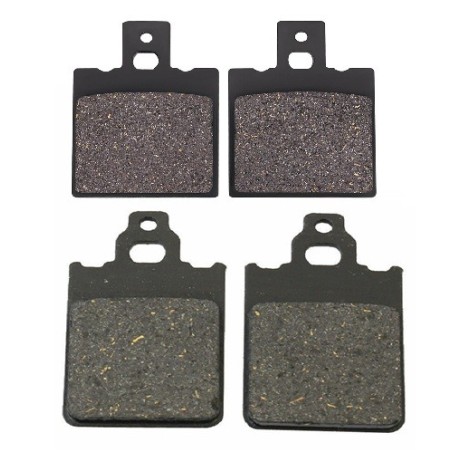 2 Kit plaquettes frein Cagiva Lucky 50 Explorer Avant et Arrière 038-096 - EBC FA702 et FA701 - Raven 103-069