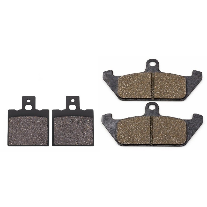 2 Kit plaquettes frein Cagiva Lucky 750 Explorer Avant et Arrière 038-101 - EBC FA702 et FA701 - Raven 103-070