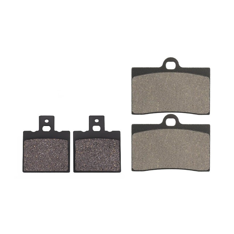 2 Kit plaquettes frein Gilera Saturno 500 Bialbero Piuma Avant et Arrière 064-038 - EBC FA95 et FA47 - Raven 103-075