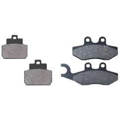 2 Kit plaquettes frein Piaggio X8 125 ie Heng Tong Avant et Arrière 293-263 - EBC FA702 et FA701 - Raven 103-083